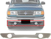Front Bumper Lower Valance Panel Primed Plastic Direct Replacement Compatible With 1993-1997 Ford Ranger FO1095150 F37Z17626A