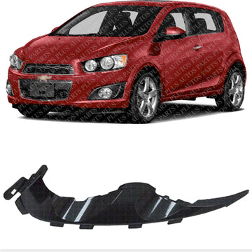 Front Bumper Head Lamp Mounting Bracket Plastic Left Driver Side Direct Replacement Compatible with 2012-2016 Chevrolet Sonic GM2508111 95976852