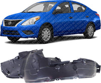 Front Fender Liner Left Driver Side Direct Replacement Compatible With 2015-2019 Nissan Versa NI1248139 638439KK0A-PFM
