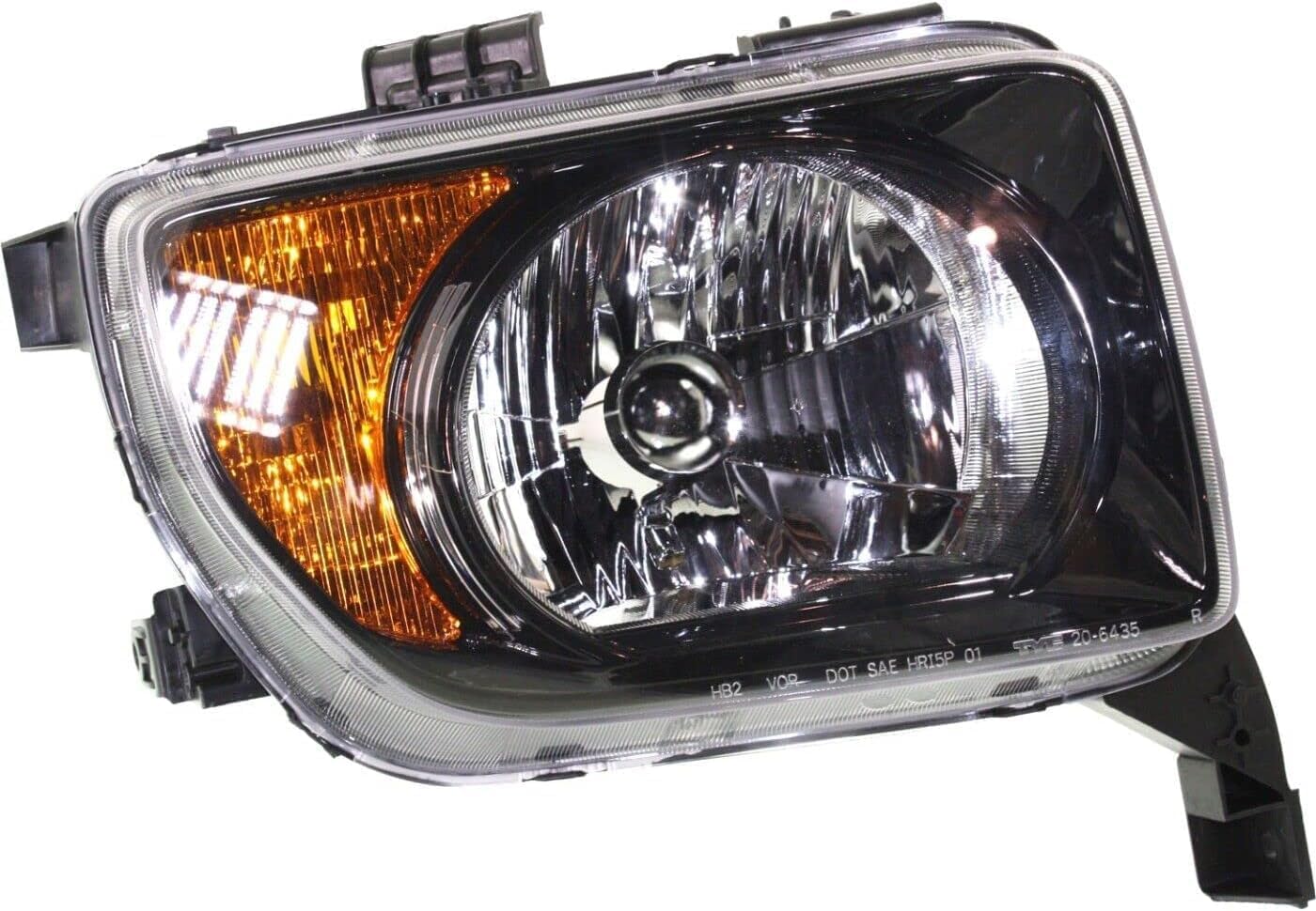 Set Of 2 Front Head Light Lens And Housing Left Driver & Right Passenger Side Direct Replacement Compatible With 2007-2008 Honda Element HO2518114 HO2519114 33101SCVA21 33151SCVA21
