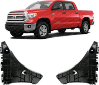 Set Of 2 Front Fender Support Bracket Right Passenger & Left Driver Side Direct Replacement Compatible With 2014-2021 Toyota Tundra TO1245106 TO1244106 521150C110 521160C110