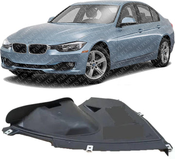 Front Section Fender Liner Left Driver Side Direct Replacement Compatible With 2014-2019 BMW 3-Series BM1250135 51717294931