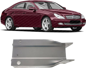 Front Bumper Crossmember Reinforcement Bracket Aluminum Right Passenger Side Direct Replacement Compatible With 2008-2015 Mercedes Benz C-Class MB1073101 2046200995