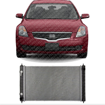 Front Radiator Aluminum Core Direct Replacement Compatible With 2007-2018 Nissan Altima / 2009-2023 Maxima NI3010210 21460ZN50B 21460ZN50A