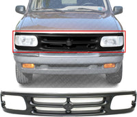 Front Grille Primed Shell And Insert Plastic Direct Replacement Compatible With 1994-1997 Mazda Pickup MA1200145 ZZM150710