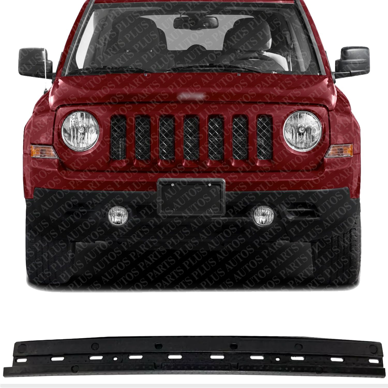 AUTOS PARTS PLUS Front Bumper Absorber Direct Replacement Compatible With 2011-2017 Jeep Patriot CH1070854 68091537AA
