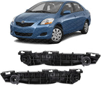 Set Of 2 Front Bumper Retainer Plastic Left Driver & Right Passenger Side Direct Replacement Compatible With 2007-2011 Toyota Yaris TO1033115 TO1032115 5253552060 5253652050