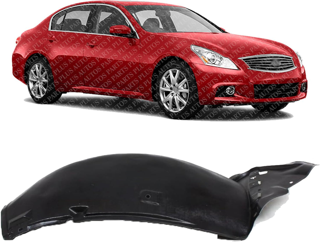 Front Section Fender Liner Right Passenger Side Direct Replacement Compatible With 2008-2010 Infiniti G37 IN1249114 63844JL00A