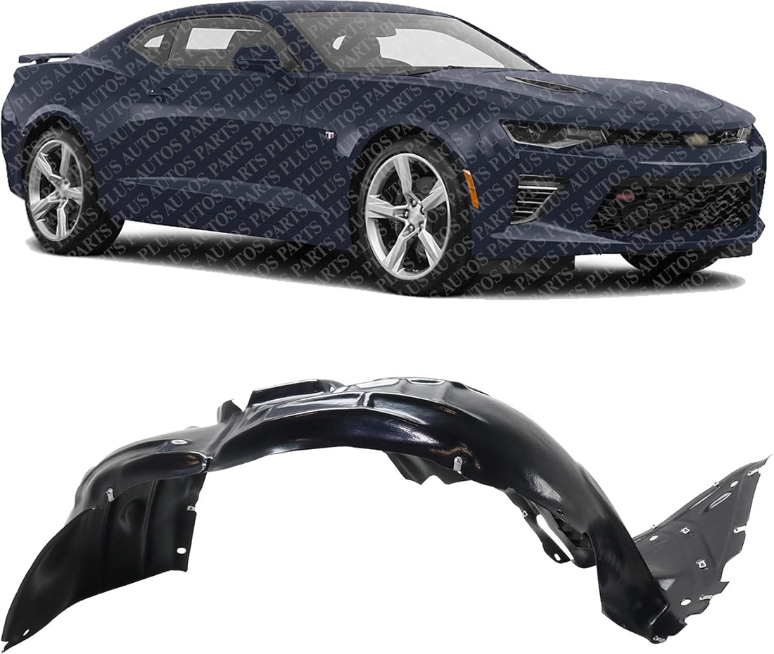 Front Fender Liner Right Passenger Side Direct Replacement Compatible with 2016-2022 Chevrolet Camaro GM1249296 84922606