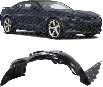 Front Fender Liner Right Passenger Side Direct Replacement Compatible with 2016-2022 Chevrolet Camaro GM1249296 84922606