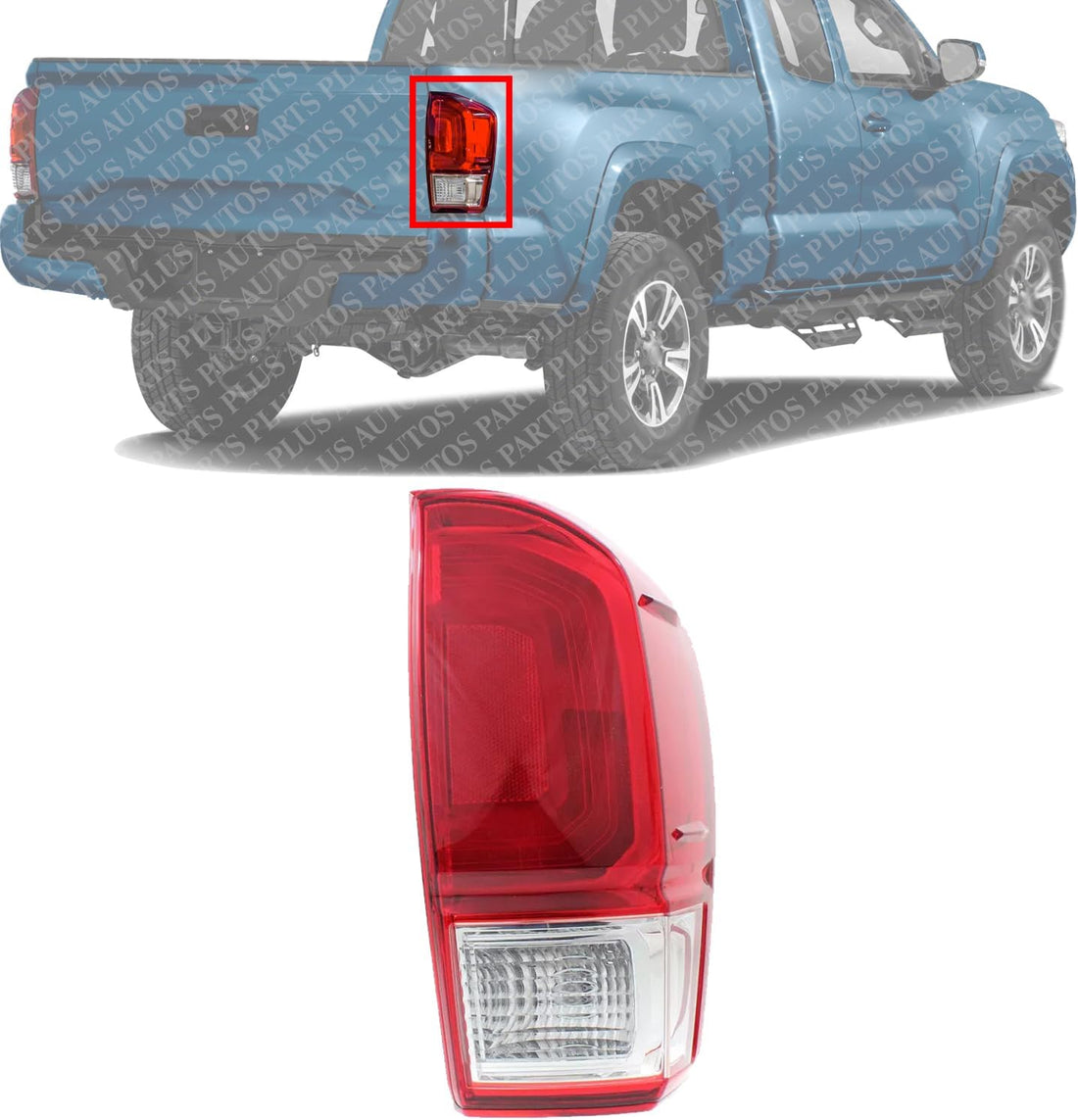 Tail Light Assembly Right Passenger Side Direct Replacement Compatible With 2016-2017 Toyota Tacoma TO2801197 8155004170