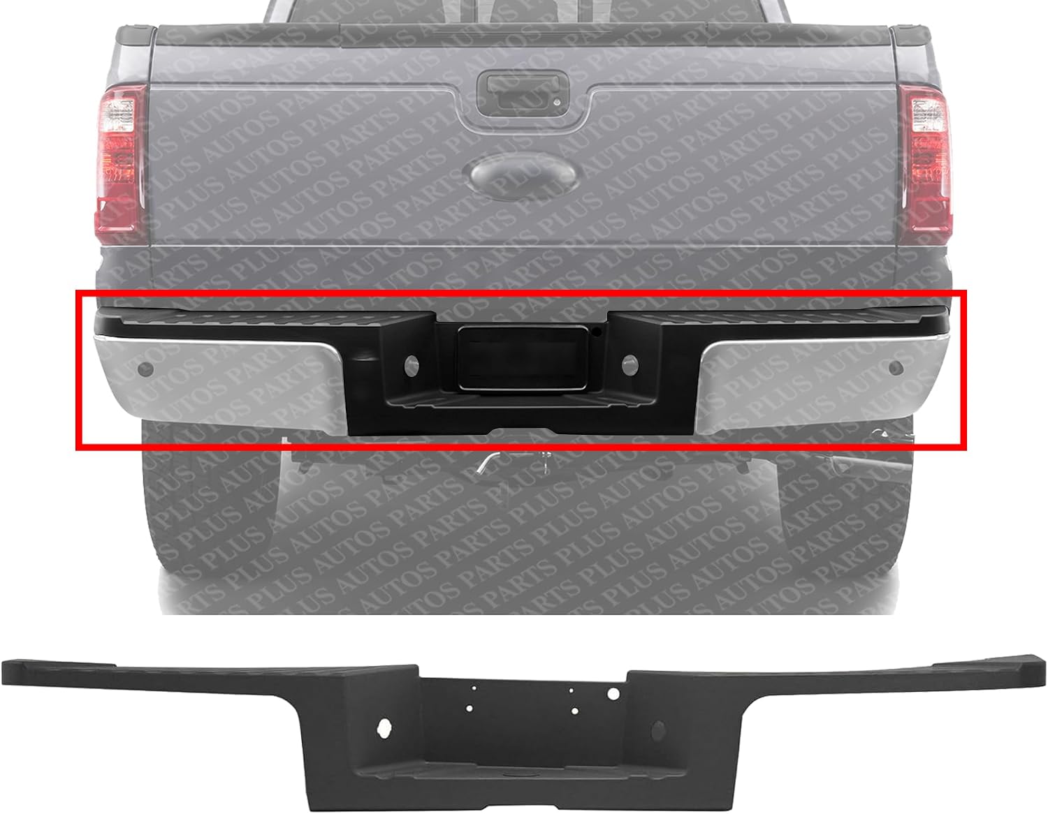 Rear Bumper Step Pad Direct Replacement Compatible With 2013-2016 Ford F-Series Super Duty FO1191140 DC3Z17B807AA