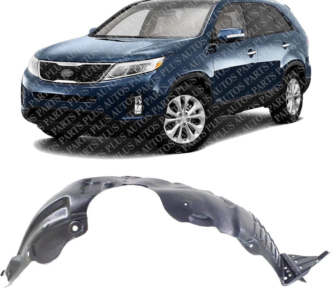 Front Fender Liner Left Driver Side Direct Replacement Compatible With 2014-2015 Kia Sorento KI1248138 868101U500