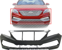 AUTOS PARTS PLUS Front Bumper Cover Primed Direct Replacement Compatible With 2015-2017 Hyundai Sonata HY1000211 86511C2300