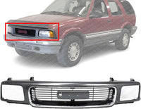 Front Grille Silver Shell And Painted Gray Insert Direct Replacement Compatible With 1994-1997 GMC Sonoma / 1995-1997 Jimmy GM1200355 15647633