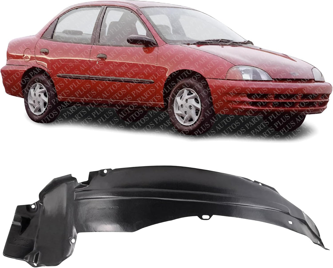 Front Fender Liner Right Passenger Side Direct Replacement Compatible With 1995-2001 Geo Metro GM1249141 30013637