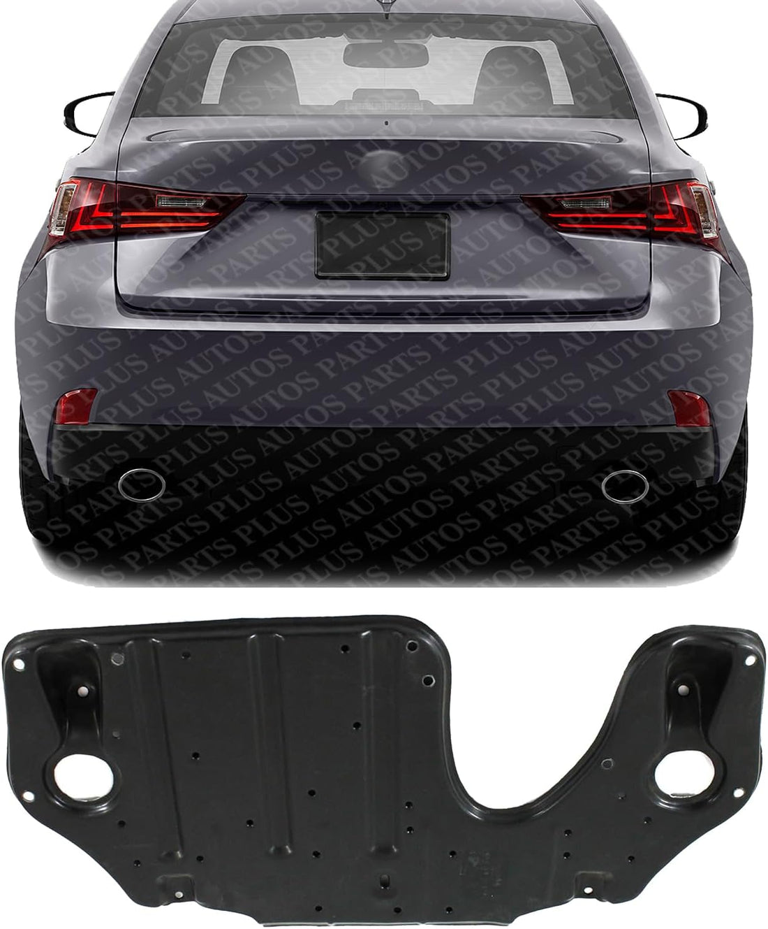 Rear Engine Splash Shield Under Cover Plastic Direct Replacement Compatible with 2010-2015 Lexus RX350 / RX450h / 2011-2020 Toyota Sienna / 2014-2019 Highlander LX1228131