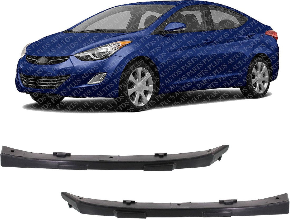 Set Of 2 Front Bumper Outer Bracket Left Driver & Right Passenger Side Direct Replacement Compatible With 2011-2016 Hyundai Elantra HY1042109 HY1043109 865543X000 865533X000