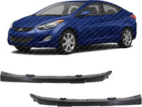 Set Of 2 Front Bumper Outer Bracket Left Driver & Right Passenger Side Direct Replacement Compatible With 2011-2016 Hyundai Elantra HY1042109 HY1043109 865543X000 865533X000