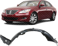 Front Fender Liner Left Driver Side Direct Replacement Compatible With 2009 Hyundai Genesis HY1248117 868113M000