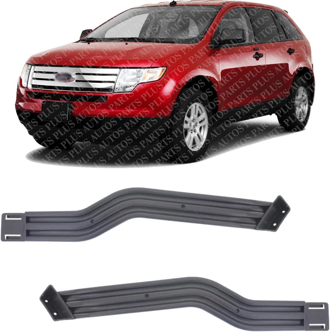 Set Of 2 Front Bumper Retainer Bracket Left Driver & Right Passenger Side Direct Replacement Compatible With 2007-2010 Ford Edge FO1043130 FO1042130 7T4Z17C972A 7T4Z17C973A
