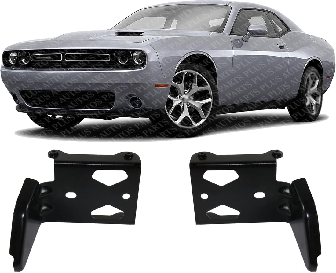 Set of 2 Front Bumper Bracket Right Passenger & Left Driver Side Direct Replacement Compatible with 2015-2022 Dodge Challenger CH1066144 CH1067144 68174979AA 68174978AA