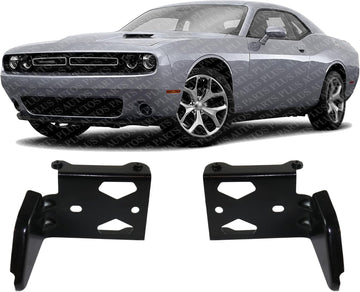 Set of 2 Front Bumper Bracket Right Passenger & Left Driver Side Direct Replacement Compatible with 2015-2022 Dodge Challenger CH1066144 CH1067144 68174979AA 68174978AA