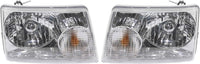 Set Of 2 Front Head Light Assembly Left Driver & Right Passenger Side Direct Replacement Compatible With 2001-2011 Ford Ranger FO2502173 FO2503173 6L5Z13008AA 6L5Z13008BA