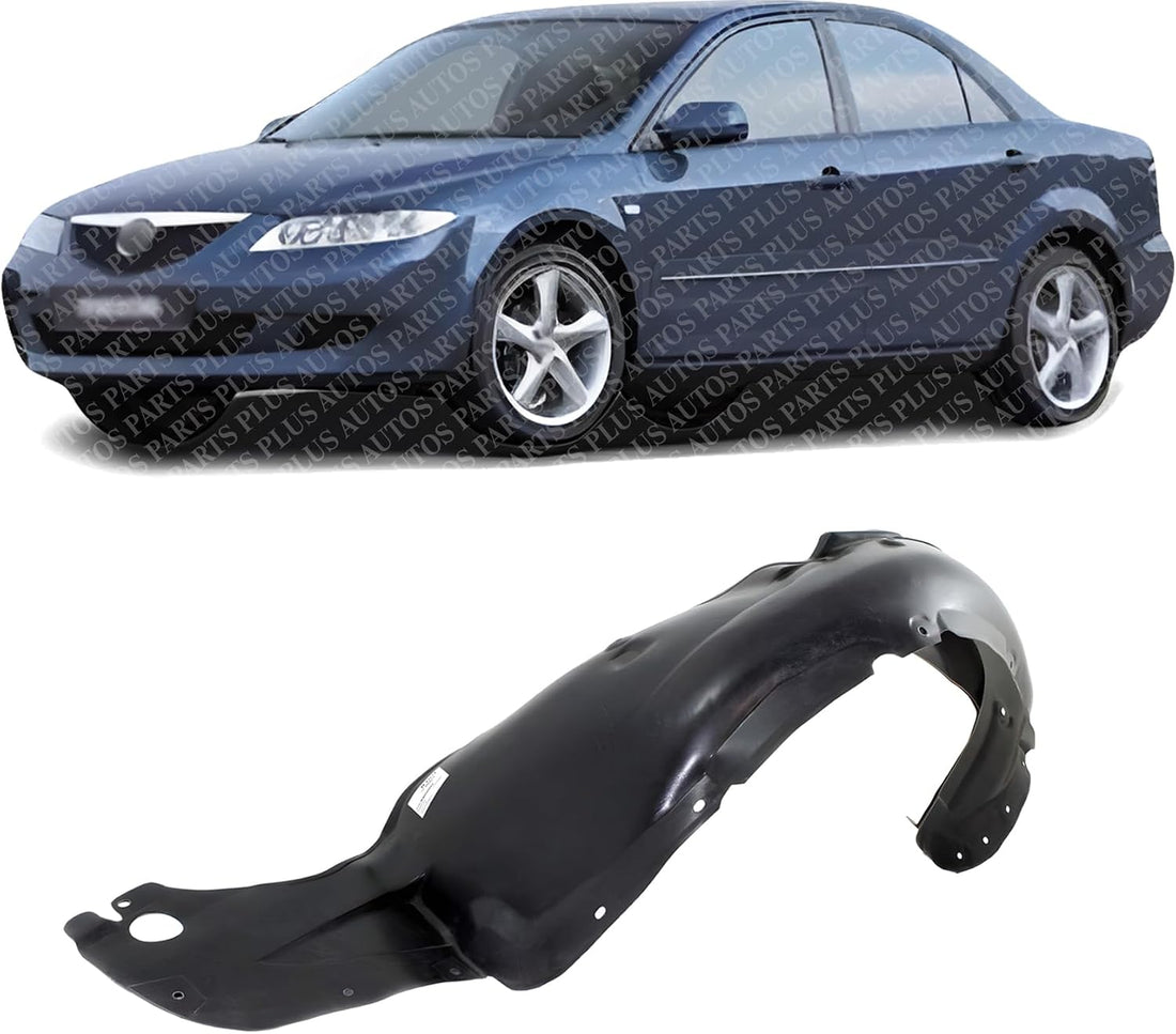 Front Fender Liner Left Driver Side Direct Replacement Compatible With 2003-2004 Mazda 6 MA1248118 GK2A56140J