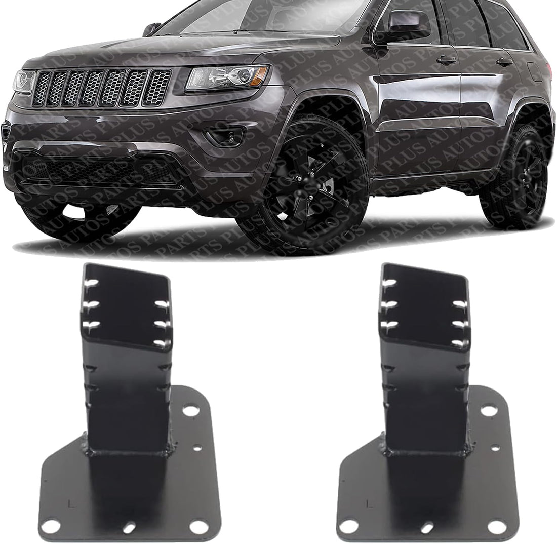 Set of 2 Front Radiator Support Bracket Right Passenger & Left Driver Side Direct Replacement Compatible with 2014-2018 Jeep Cherokee CH1252101 CH1253101 68096086AB 68096087AB