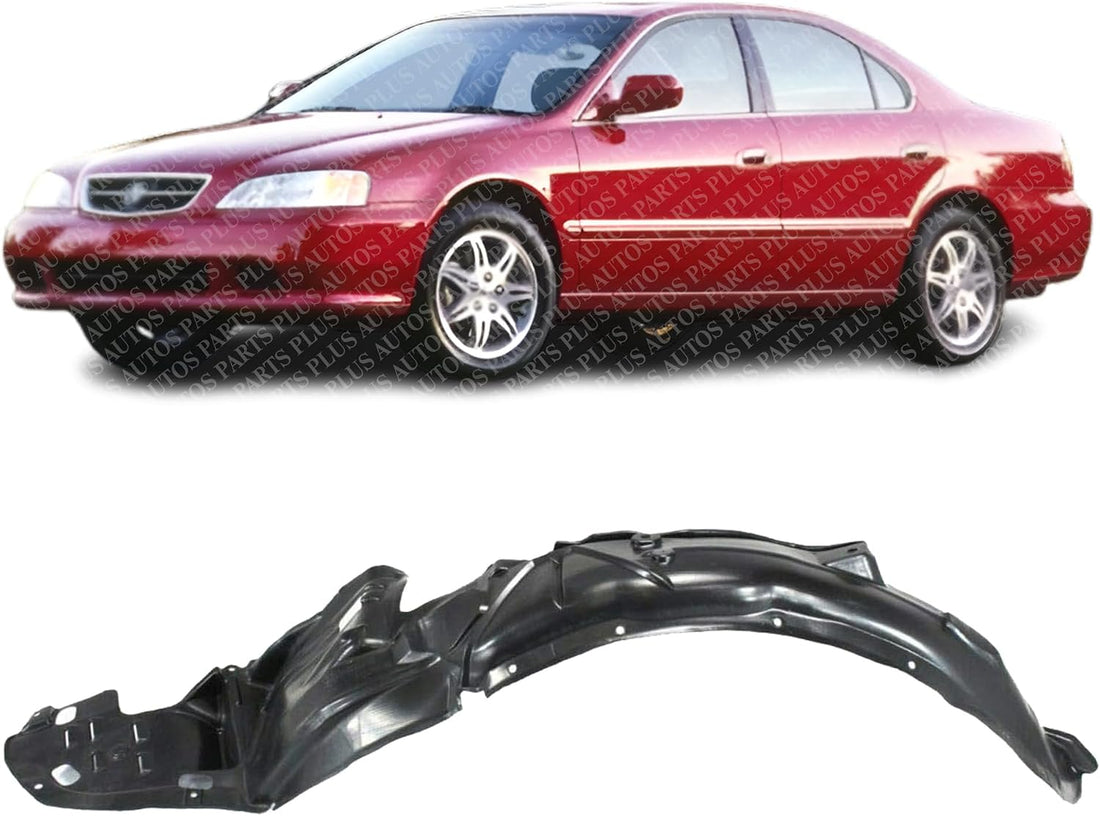 Front Fender Liner Left Driver Side Direct Replacement Compatible With 1999-2001 Acura TL AC1248106 74151S0KA00