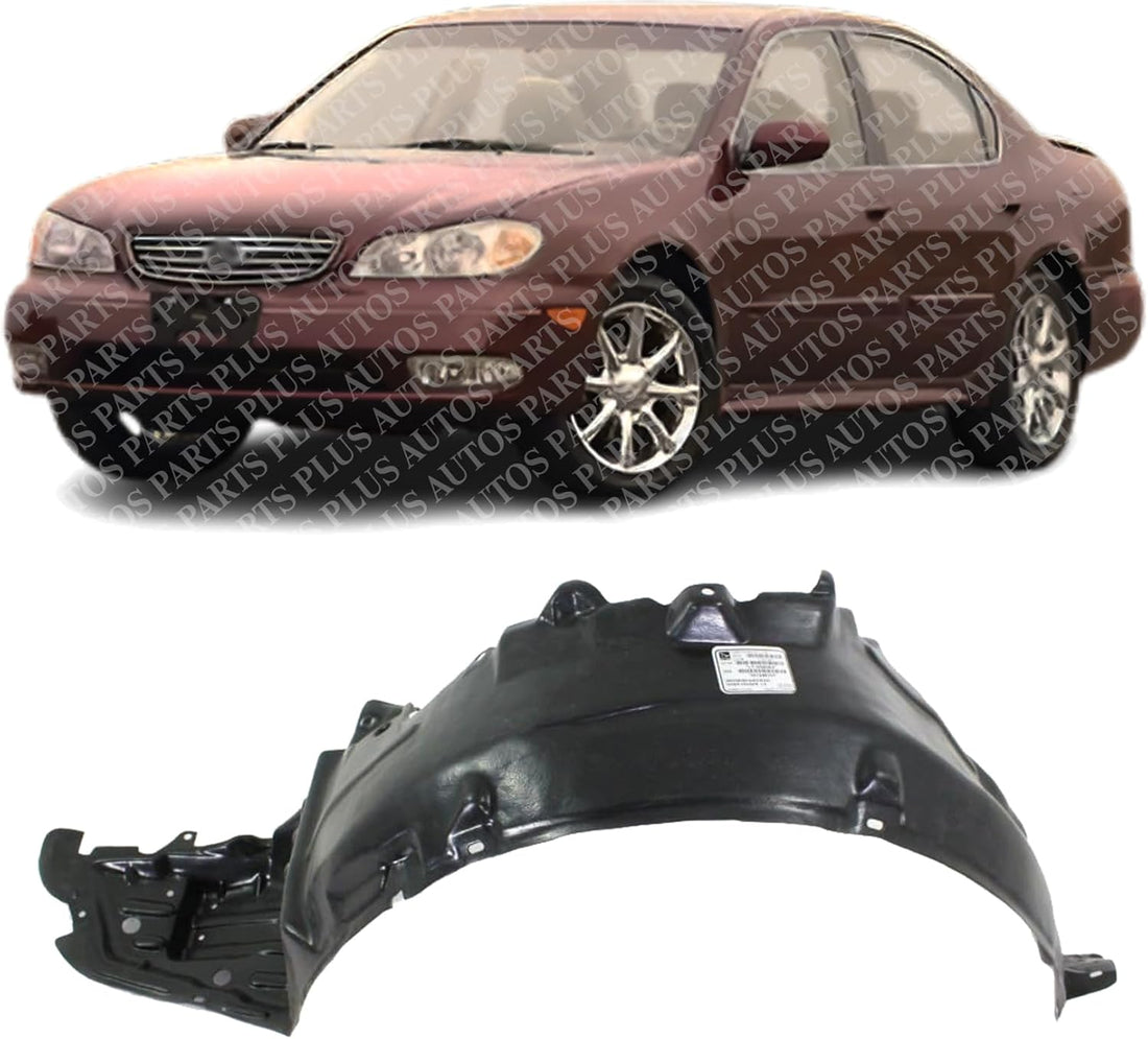 Front Fender Liner Left Driver Side Direct Replacement Compatible With 2000-2001 Infiniti I30 / 2002-2004 I35 IN1248101 638412Y000