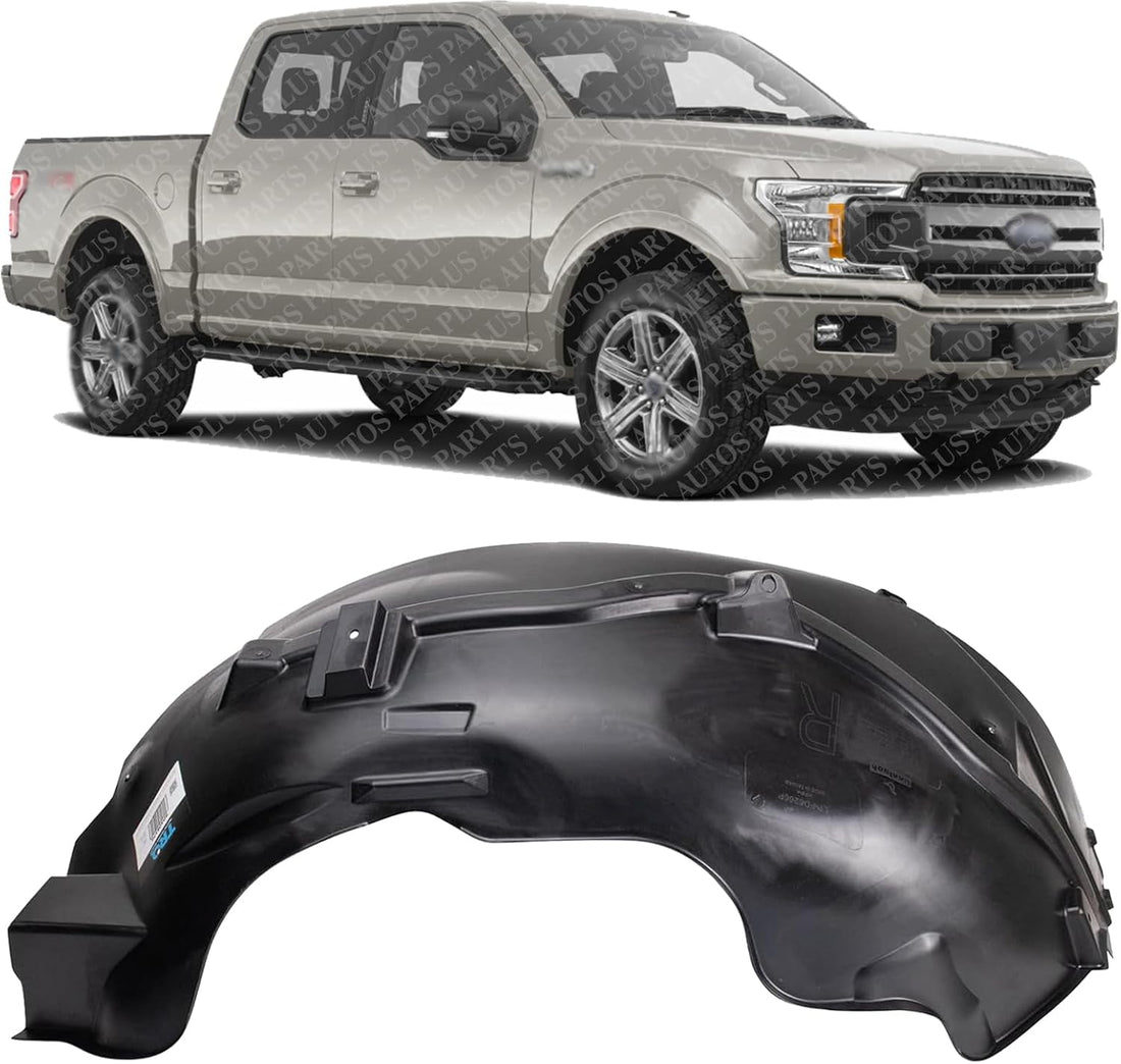 Front Fender Liner Right Passenger Side Direct Replacement Compatible With 2015-2020 Ford F-150 FO1249164 FL3Z16102C