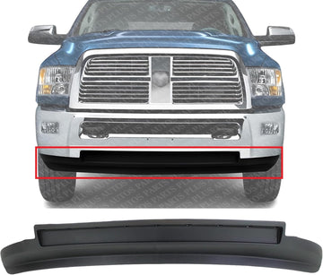 Front Lower Valance Air Dam Textured Plastic Direct Replacement Compatible with 2010-2012 Ram 2500/2010-2013 3500 CH1090141 68045708AA