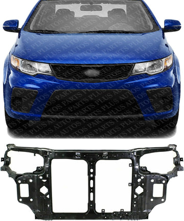 Front Radiator Support Assembly Plastic With Steel Direct Replacement Compatible With 2010-2013 Kia Forte KI1225150 641011M000