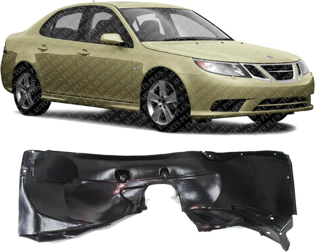 Front Fender Liner Right Passenger Side Direct Replacement Compatible With 2006-2009 Saab 9-3 SB1249106 12764963