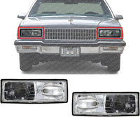 Set Of 2 Front Headlight Assembly Halogen Right Passenger & Left Driver Side Direct Replacement Compatible With 1987-1990 Chevrolet Caprice GM2502108 GM2503110 16513075 16513076
