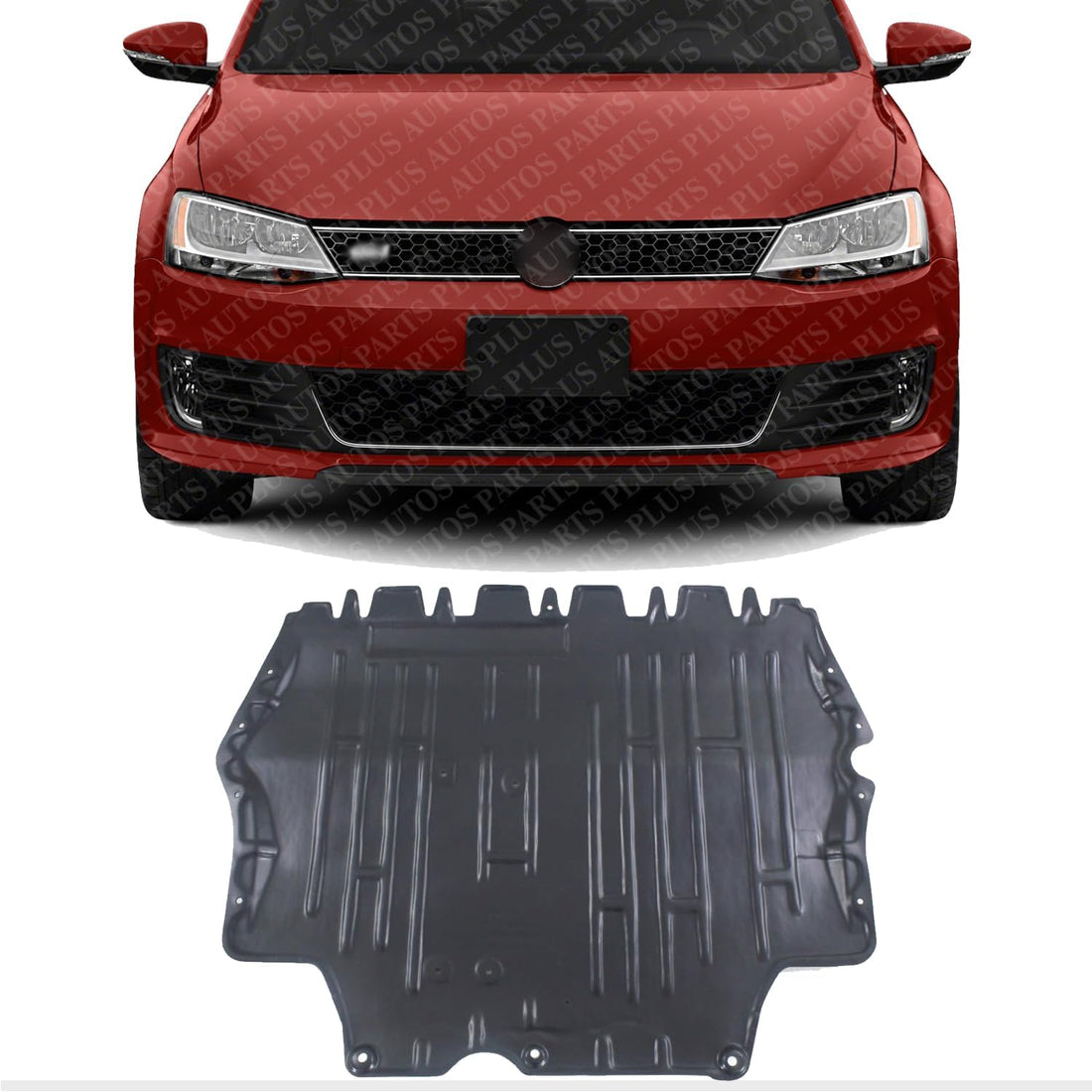 Front Engine Splash Shield Under Cover Direct Replacement Compatible with 2011-2015 Volkswagen Jetta / 2012-2015 Passat VW1228123 5C0825237B