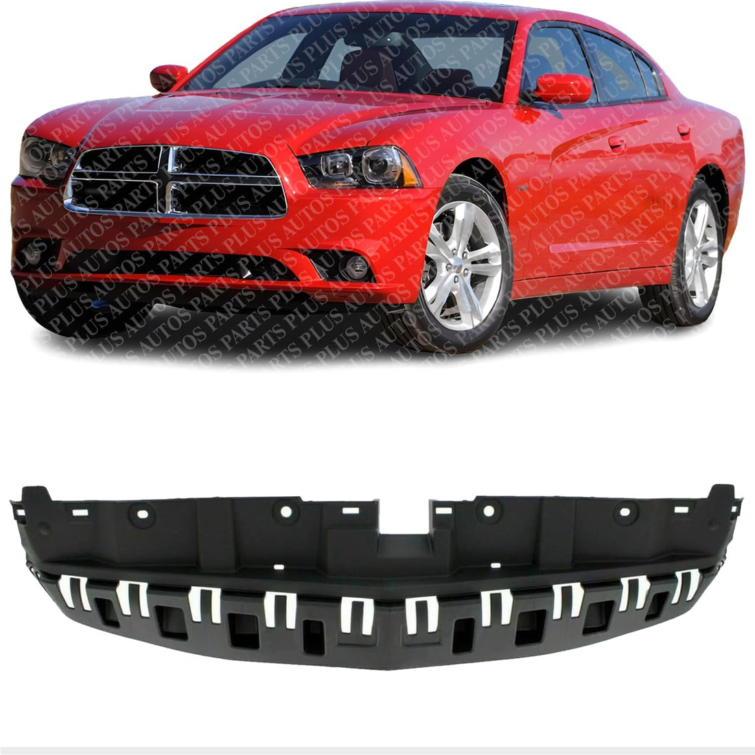 Front Radiator Support Cover Plastic Direct Replacement Compatible with 2011-2014 Dodge Charger CH1037104 68092604AA
