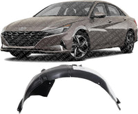 Front Fender Liner Left Driver Side Direct Replacement Compatible With 2021-2023 Hyundai Elantra HY1248187 86811AA000