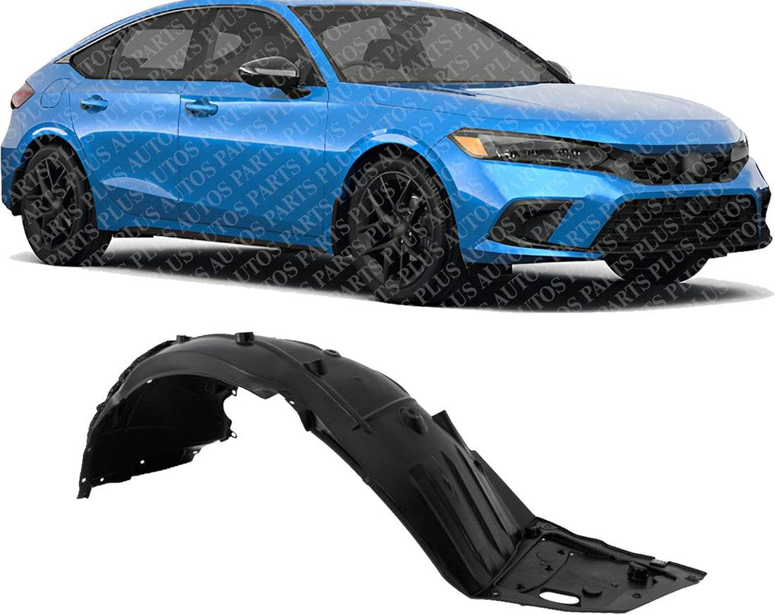 Front Fender Liner Right Passenger Side Direct Replacement Compatible With 2022-2024 Honda Civic HO1249202 74100T20A10
