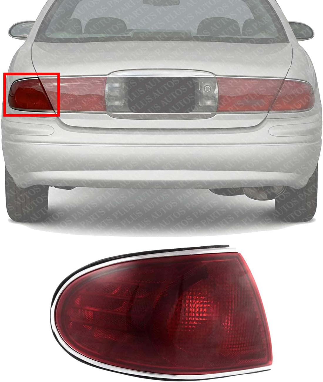 Tail Lights Outer Left Driver Side Direct Replacement Compatible With 2001-2005 Buick LeSabre GM2800151 15228559