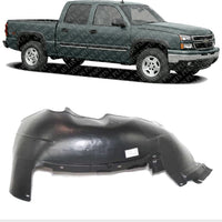 Front Fender Liner Right Passenger Side Direct Replacement Compatible With 1999-2007 Chevrolet Silverado/GMC Sierra 1500/2500 GM1247110 15095669