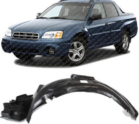 Front Fender Liner Left Driver Side Direct Replacement Compatible With 2000-2004 Subaru Outback / 2003-2006 Baja SU1248105 59110AE07A