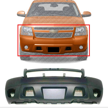 AUTOS PARTS PLUS Front Bumper Cover Primed Direct Replacement Compatible With 2007-2014 Chevrolet Tahoe/Suburban 1500 GM1000817 25814570