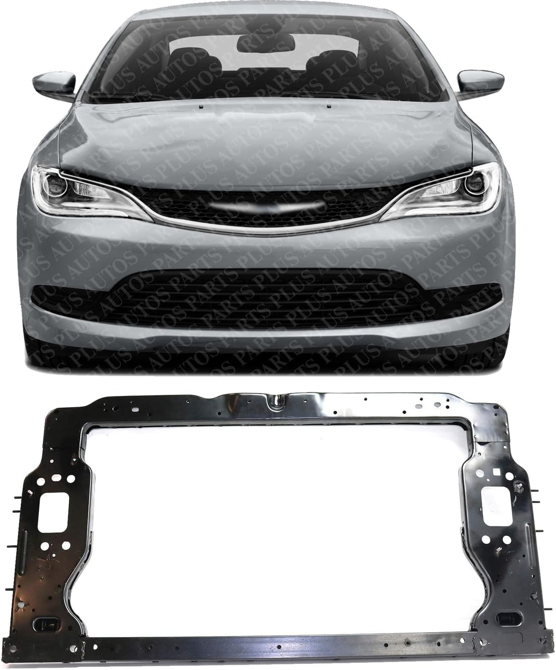 Front Radiator Support Steel Direct Replacement Compatible With 2015-2017 Chrysler 200 CH1225283 68247595AA