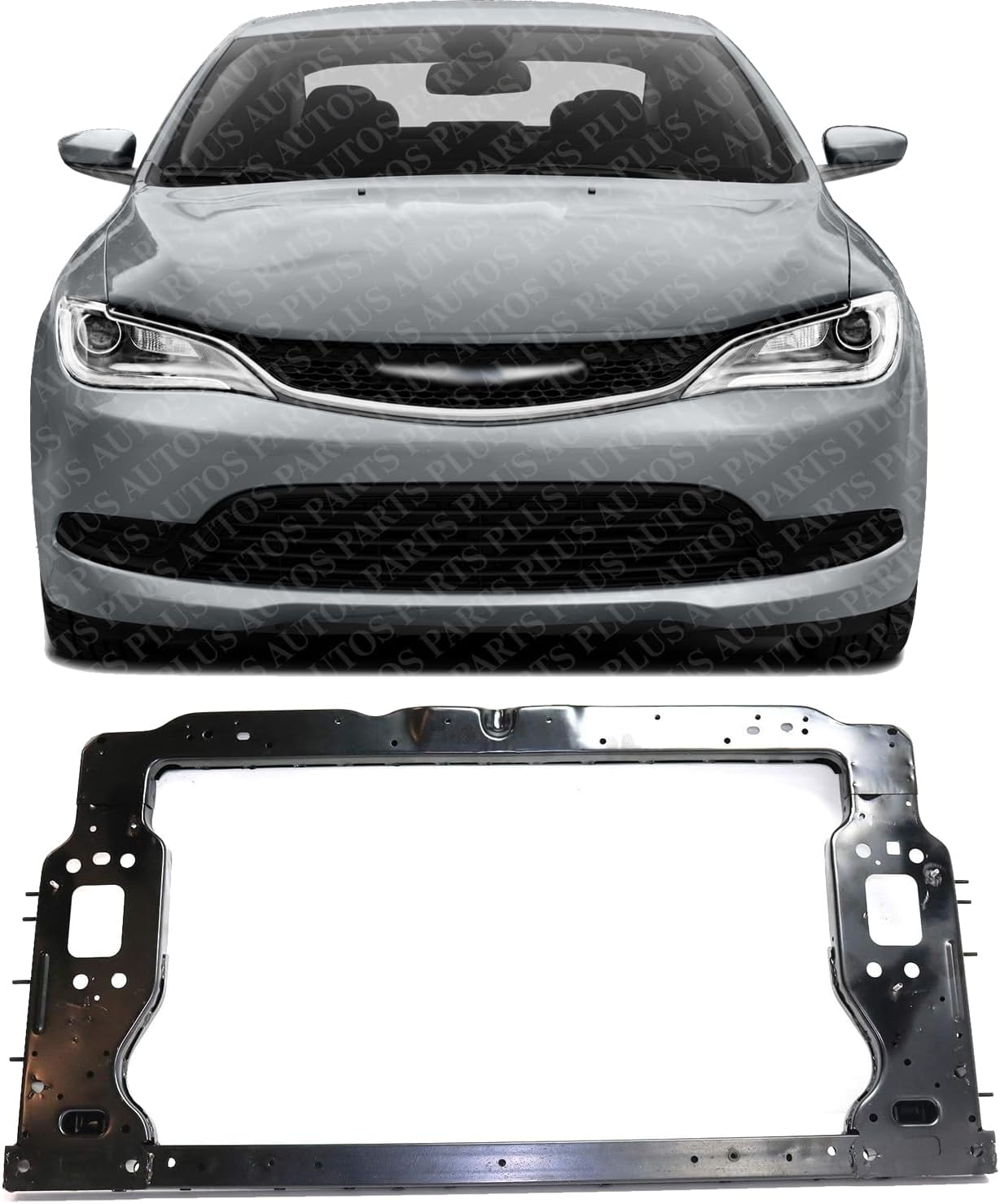 Front Radiator Support Steel Direct Replacement Compatible With 2015-2017 Chrysler 200 CH1225283 68247595AA