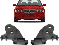 Set Of 2 Front Bumper Support Bracket Left Driver & Right Passenger Side Direct Replacement Compatible With 2002-2005 BMW 3-Series BM1066106 BM1067106 51117895416 51117895415