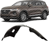 Front Fender Liner Left Driver Side Direct Replacement Compatible With 2019-2020 Hyundai Santa Fe HY1248172 86811S2000