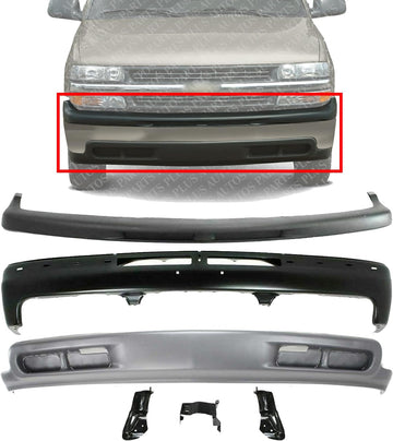 Front Bumper Paintable + Upper Cover Textured + Lower Valance Primed + Brackets Set of 3 Direct Replacement Compatible With Chevrolet Silverado 1999-2002 / Tahoe 2000-2006 GM1051103
